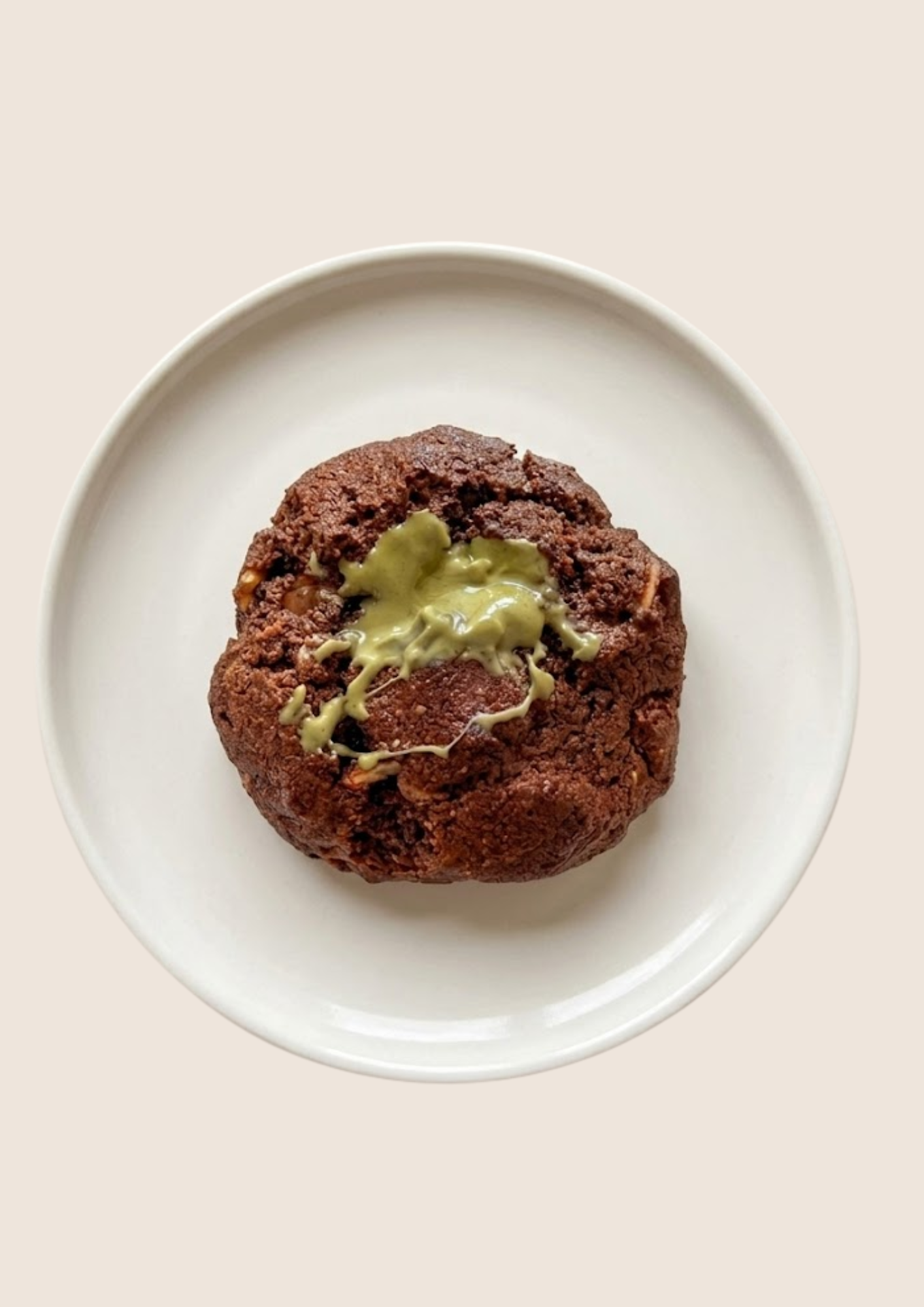 Galleta choco-pistacho saludable